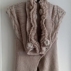 Dex Beige Knit Cardigan